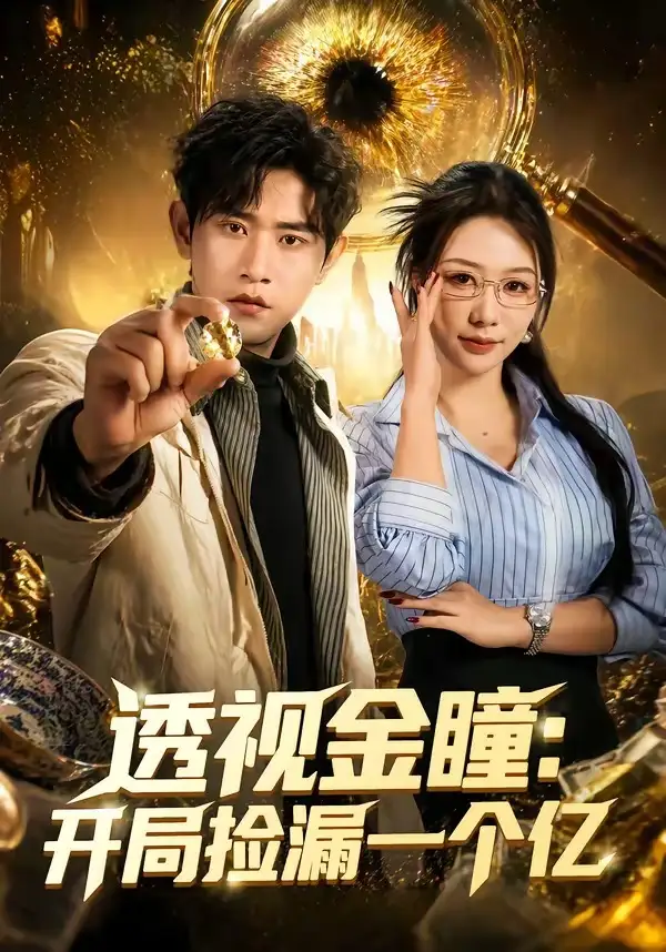 《透视金瞳：开局捡漏一个亿（80集）张恩浩＆钟莹玲（夸克网盘）》短剧封面
