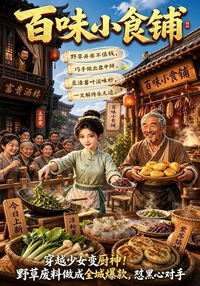 《百味小食铺（32集）动漫（夸克网盘）》短剧封面