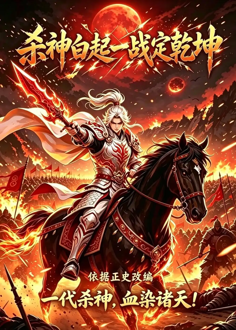 《杀神白起一战定乾坤（81集）AI短剧（夸克网盘）》短剧封面
