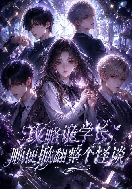 《攻略诡学长，顺便掀翻整个怪谈（44集）（夸克网盘）》短剧封面