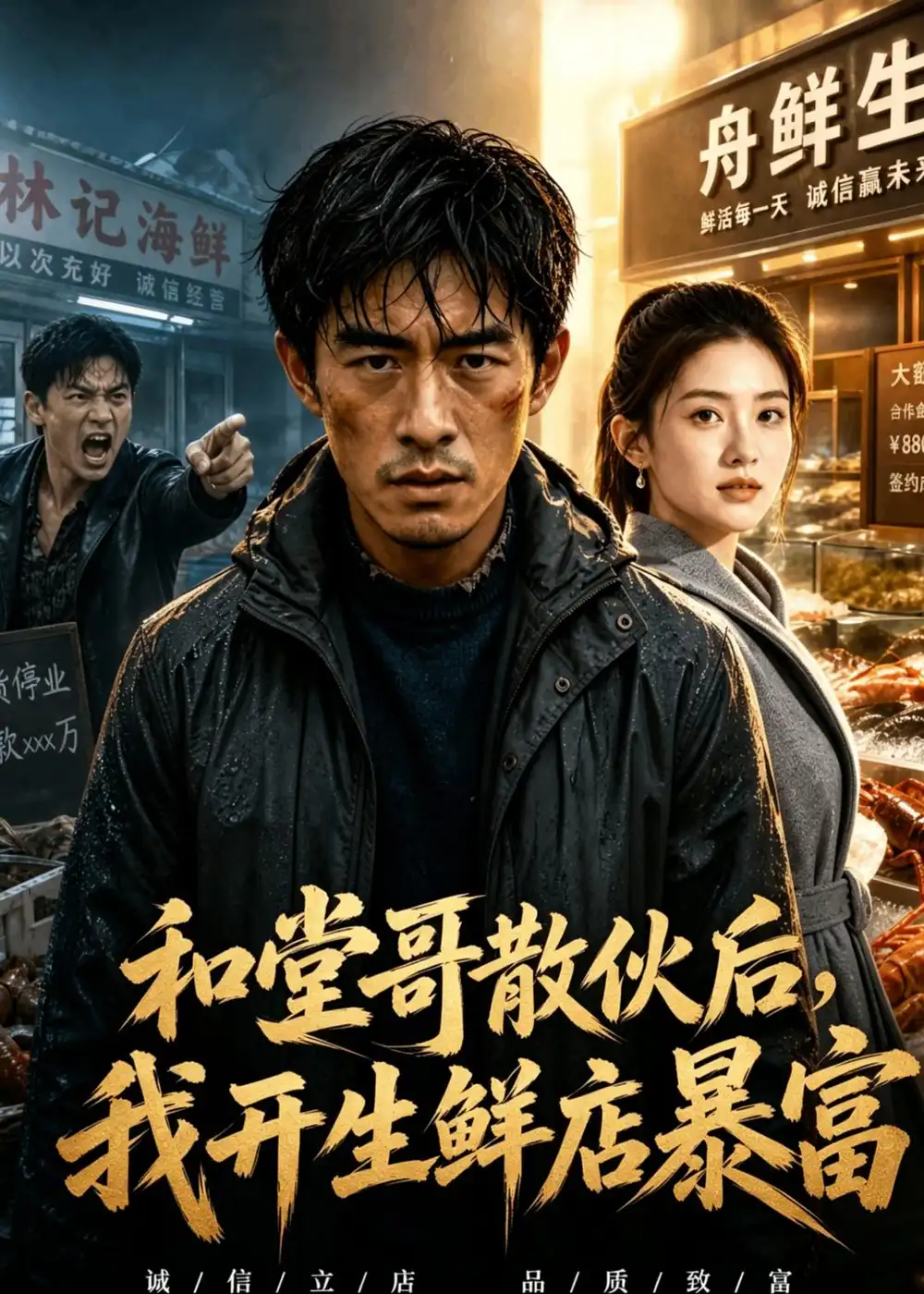 《和堂哥散伙后,我开生鲜店暴富(37集)Ai短剧(夸克网盘)》短剧封面