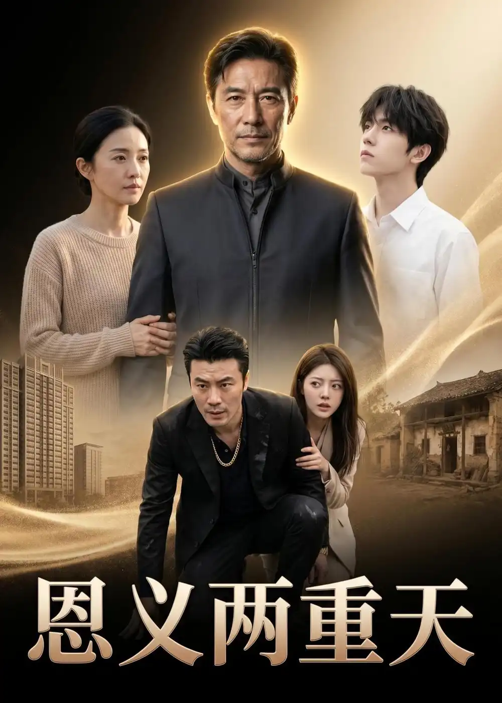 《恩义两重天（64集）Ai短剧》短剧封面