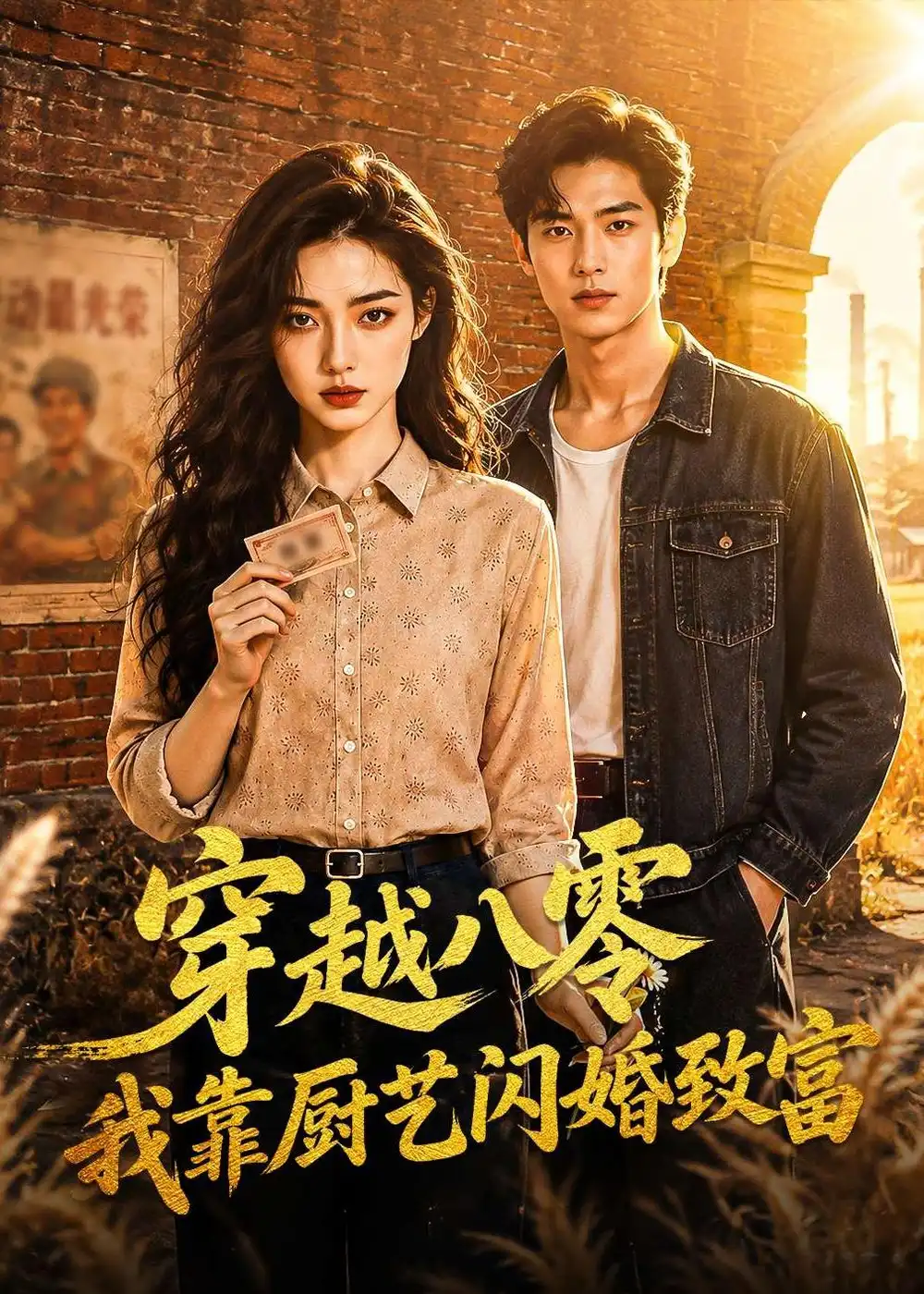 《穿越八零我靠厨艺闪婚致富（79集）（夸克网盘）》短剧封面