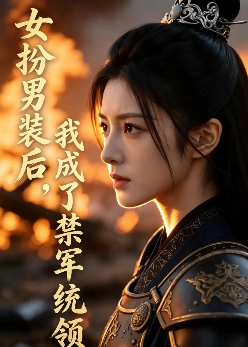 《女扮男装后，我成了禁军统领（49集）AI短剧（夸克网盘）》短剧封面