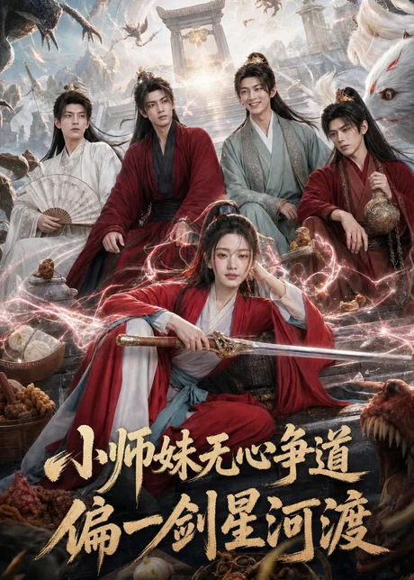《小师妹无心争道，偏一剑星河渡（74集）（百度网盘）》短剧封面