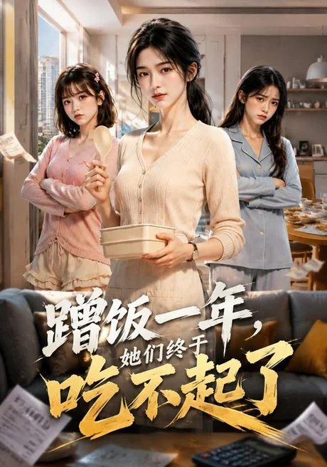 《蹭饭一年,她们终于吃不起了(32集)Ai短剧(百度网盘)》短剧封面