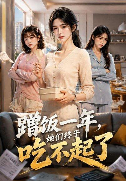 《蹭饭一年，她们终于吃不起了（32集）Ai短剧（百度网盘）》短剧封面