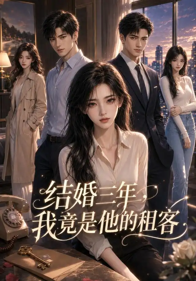 《结婚三年，我竟是他的租客（32集）AI短剧（夸克网盘）》短剧封面