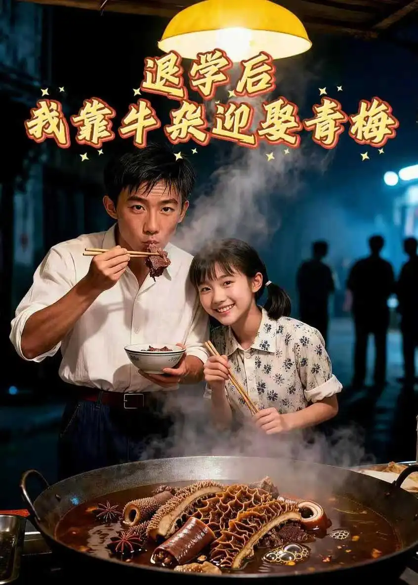 《退学后我靠牛杂迎娶青梅（43集）AI短剧 (2026)》短剧封面