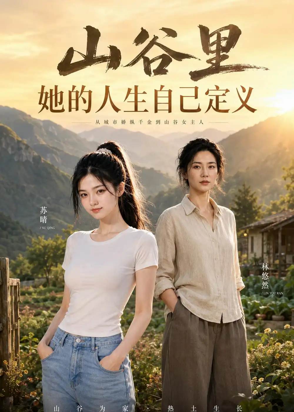 《山谷里：她的人生自己定义（36集）AI短剧（夸克网盘）》短剧封面
