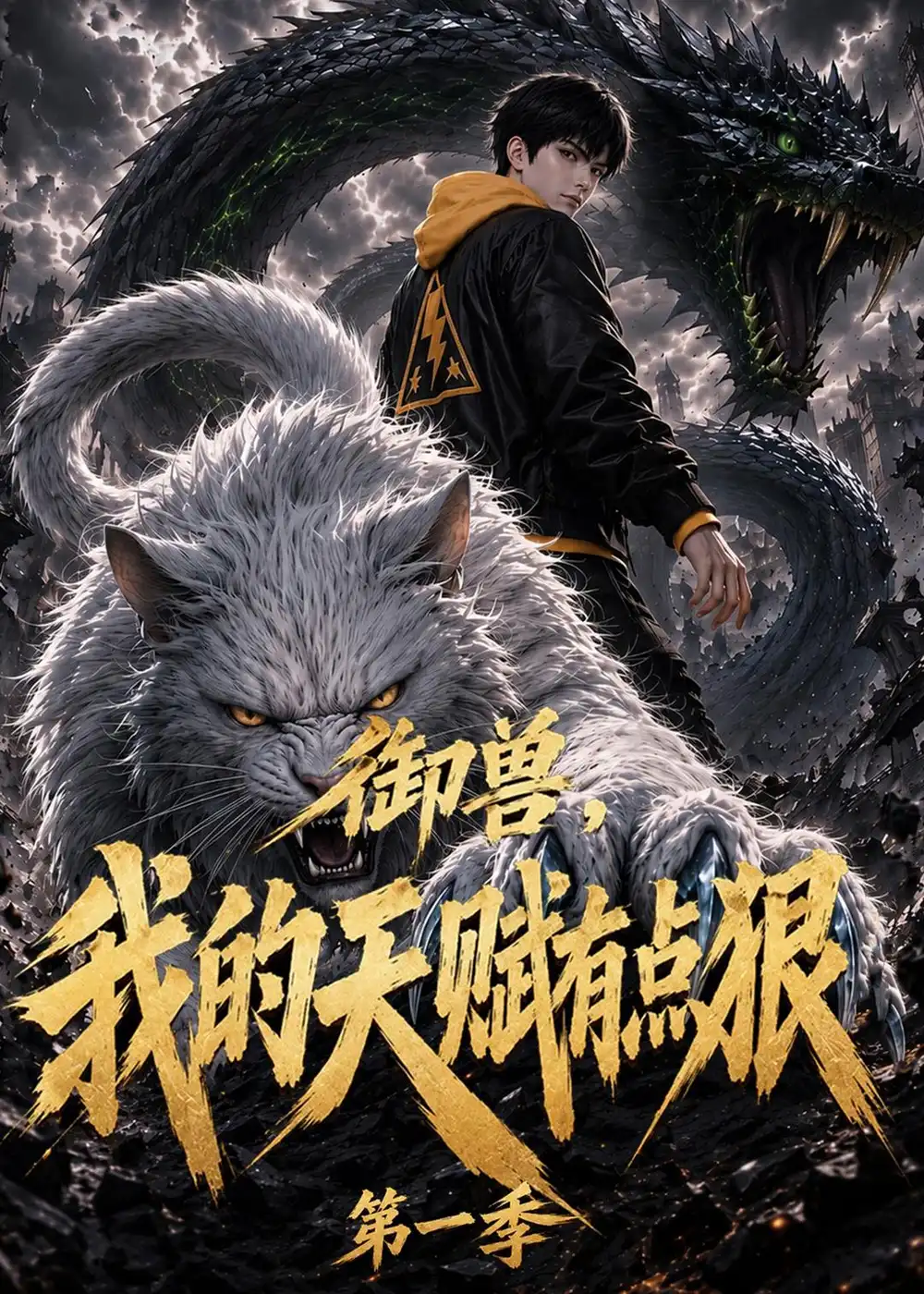 《御兽:我的天赋有点狠第一季(80集)(夸克网盘)》短剧封面
