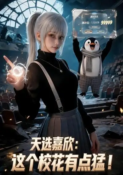 《天选嘉欣:这个校花有点猛!(62集)(夸克网盘)》短剧封面