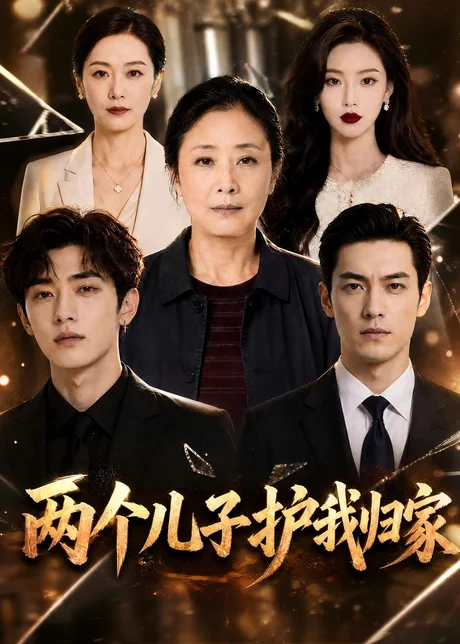 《两个儿子护我归家（83集）（夸克网盘）》短剧封面