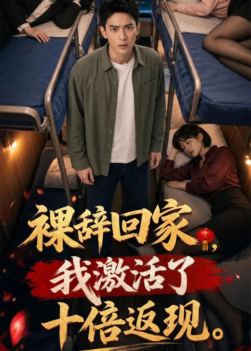 《裸辞回家，我激活了十倍返现（50集）AI短剧（夸克网盘）》短剧封面