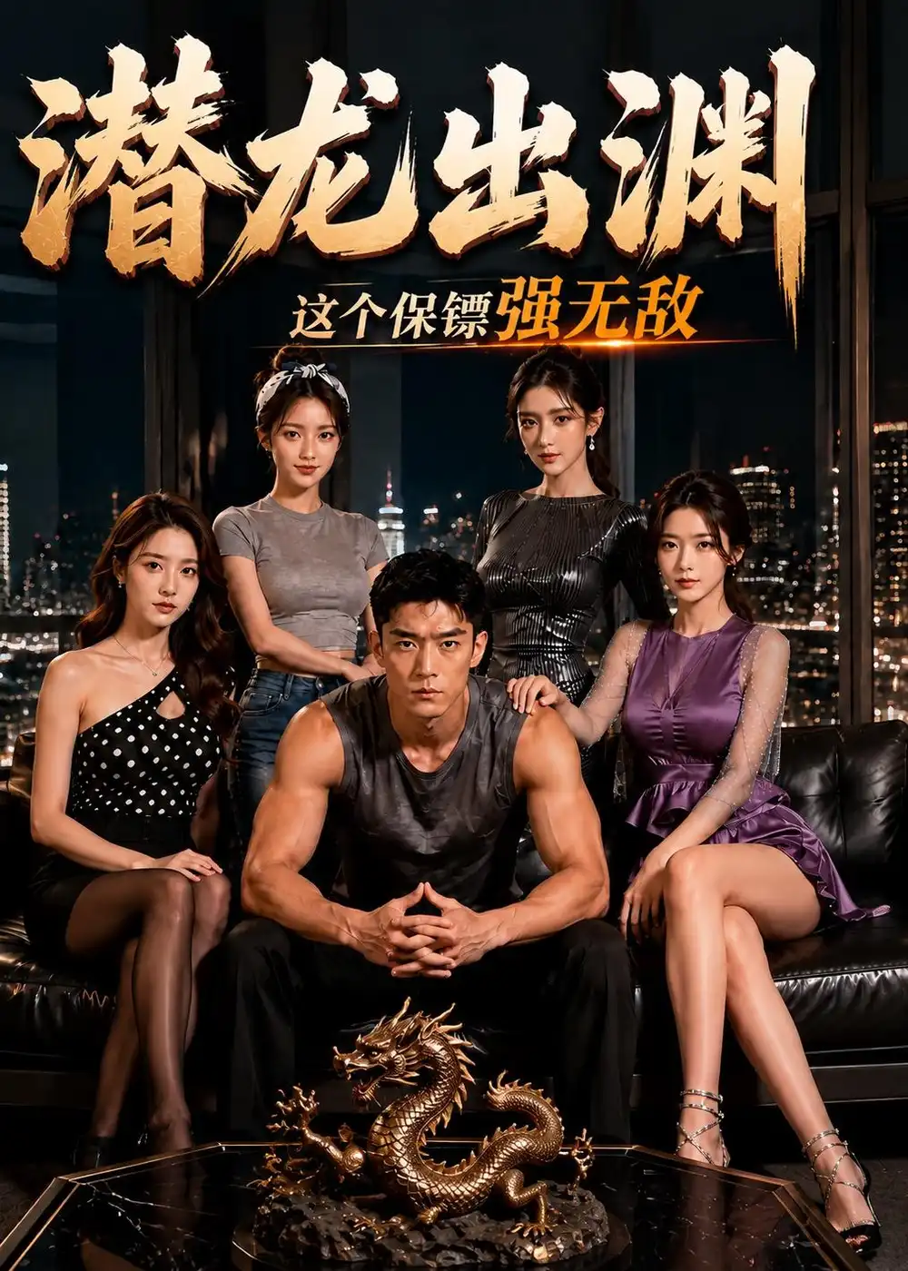 《潜龙出渊，这个保镖强无敌（42集）AI短剧 (2026)》短剧封面