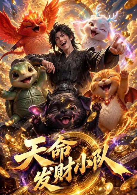 《天命发财小队（98集）（夸克网盘）》短剧封面