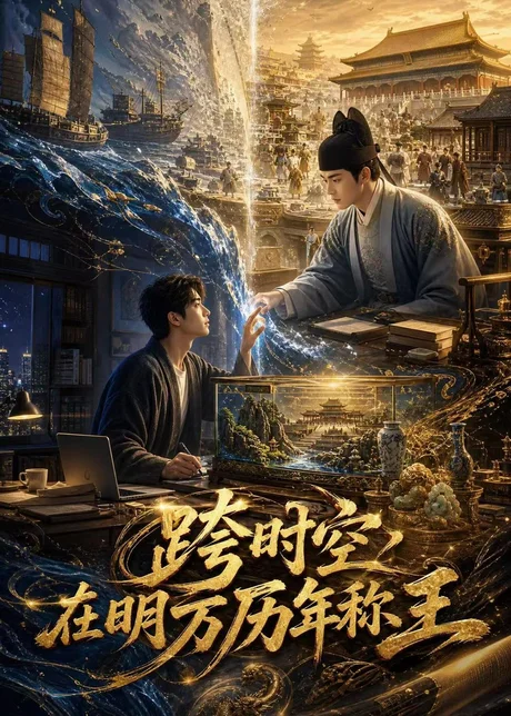 《跨时空在明万历年称王（60集）AI短剧（百度网盘）》短剧封面