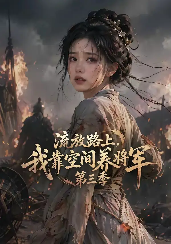 《流放路上，我靠空间养将军第三季（54集）（夸克网盘）》短剧封面
