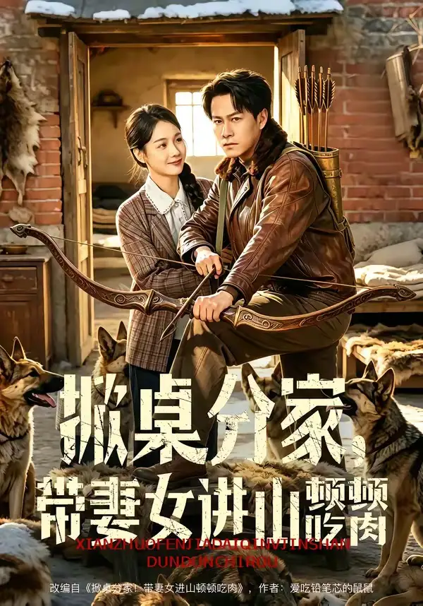 《掀桌分家，带妻女进山顿顿吃肉（60集）晁轩＆王姝懿（夸克网盘）》短剧封面
