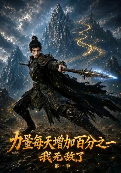 《力量每天增加百分之一，我无敌了第一季（100集）（夸克网盘）》短剧封面