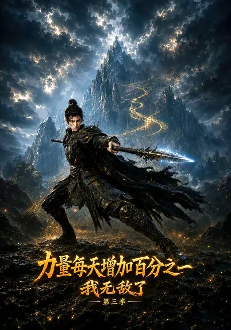 《力量每天增加百分之一，我无敌了第三季（114集）（夸克网盘）》短剧封面