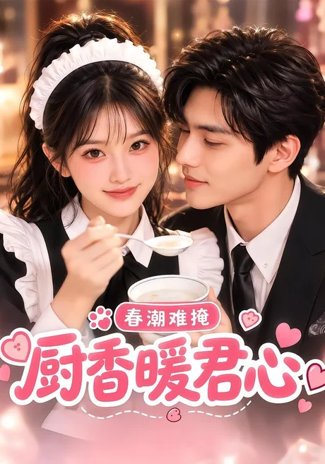 《春潮难掩:厨香暖君心(96集)(夸克网盘)》短剧封面