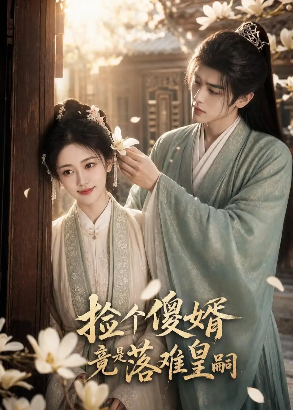 《捡个傻婿竟是落难皇嗣（35集）AI短剧 (2026)》短剧封面