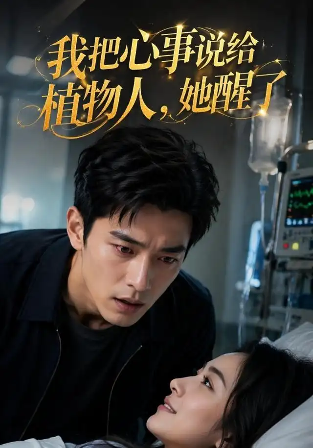 《我把心事说给植物人，她醒了（58集） AI短剧（夸克网盘）》短剧封面