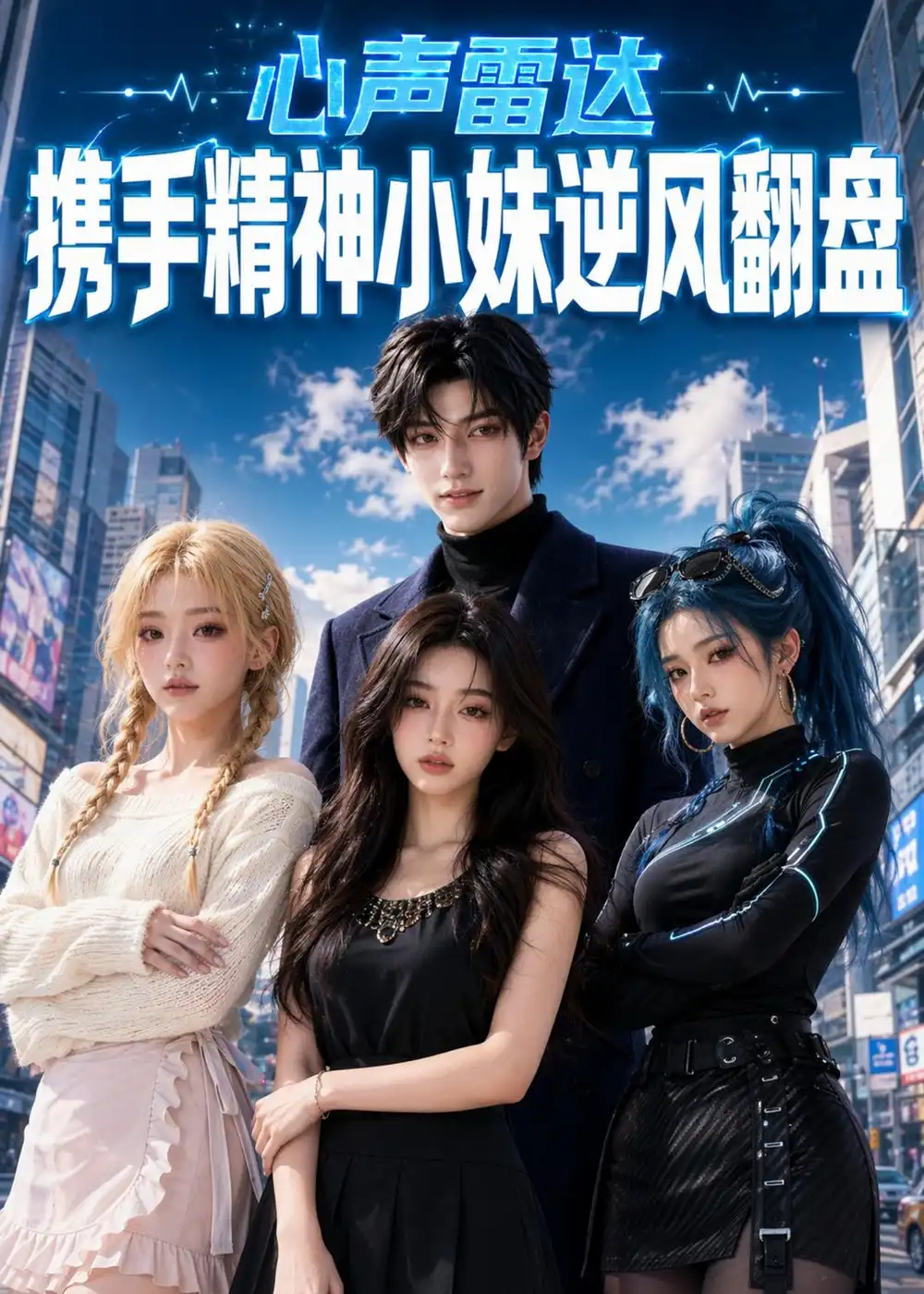 《心声雷达：携手精神小妹逆风翻盘（53集）AI短剧（夸克网盘）》短剧封面