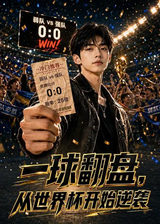 《一球翻盘,从世界杯开始逆袭(46集)AI短剧(夸克网盘)》短剧封面