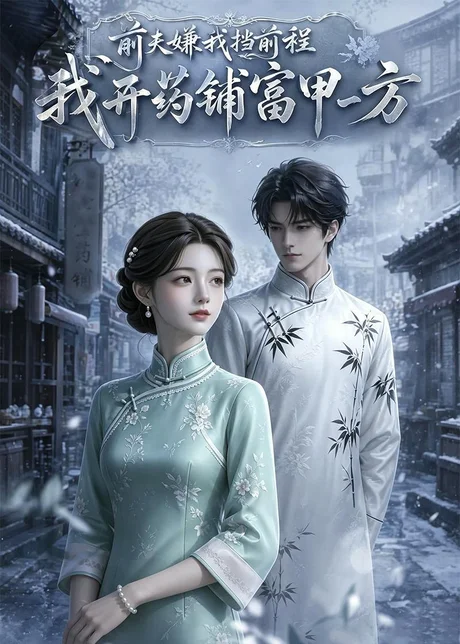 《前夫嫌我挡前程，我开药铺富甲一方（49集）AI短剧（百度网盘）》短剧封面