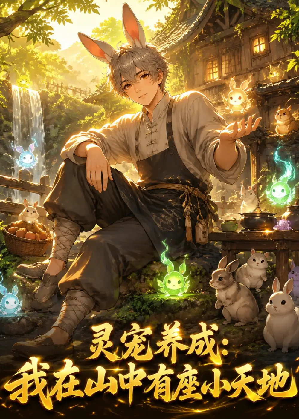 《灵宠养成，我在山中有座小天地（34集）（夸克网盘）》短剧封面