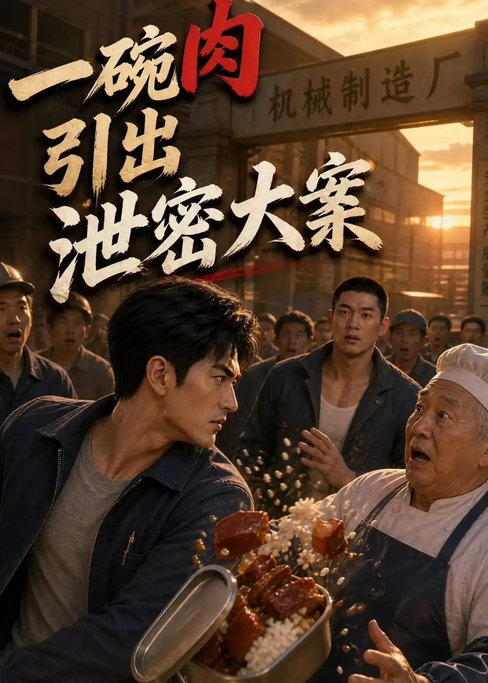 《一碗肉引出泄密大案(43集)AI短剧 (2026)》短剧封面