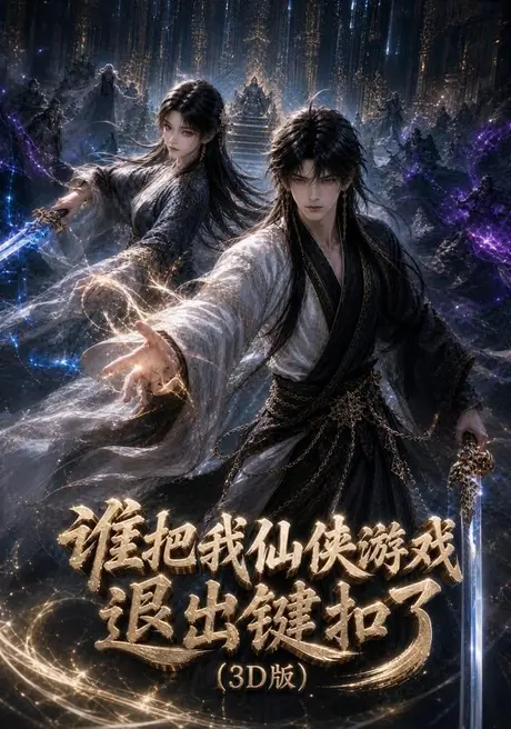 《谁把我仙侠游戏退出键扣了3D版（248集）（夸克网盘）》短剧封面
