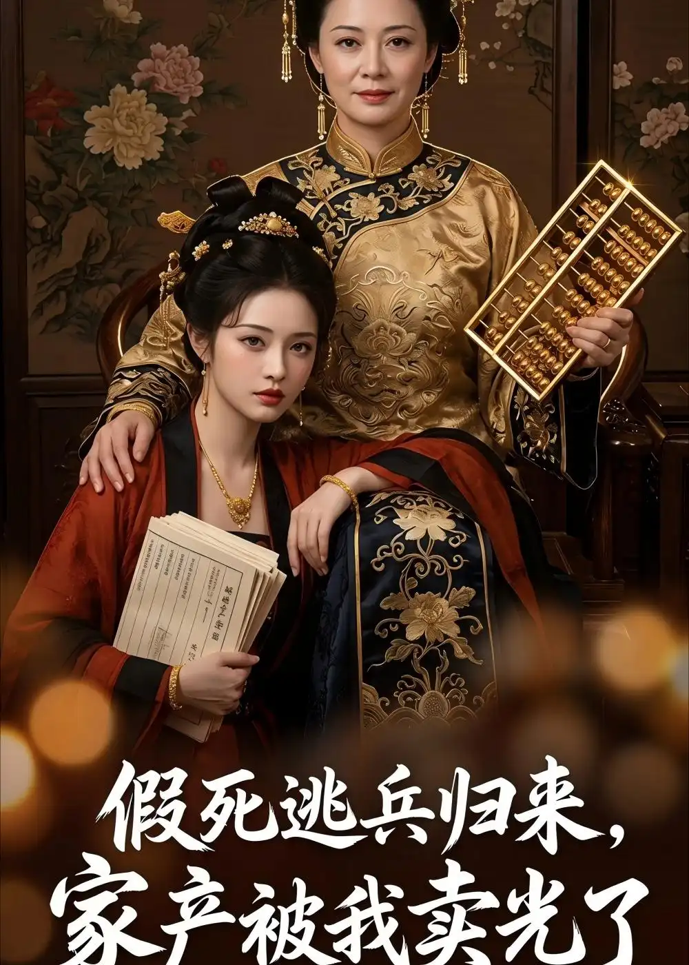 《假死逃兵归来，家产被我卖光了（36集）AI短剧（夸克网盘）》短剧封面