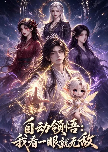《自动领悟：我看一眼就无敌（71集）（夸克网盘）》短剧封面