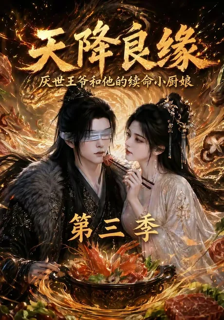 《天降良缘：厌世王爷和他的续命小厨娘第三季（120集）（夸克网盘）》短剧封面