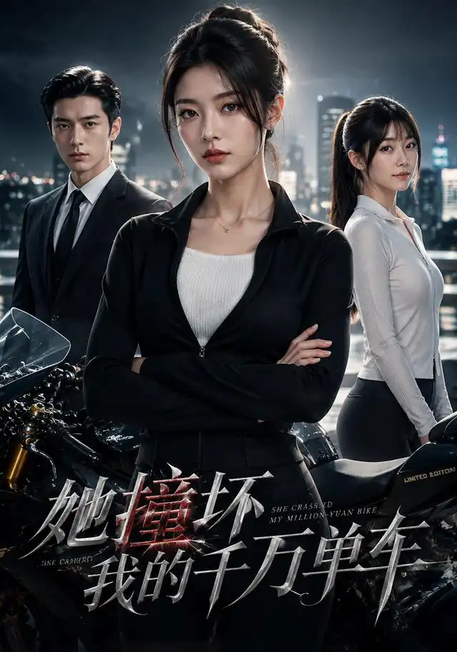 《她撞坏我的千万单车（48集） AI短剧（夸克网盘）》短剧封面
