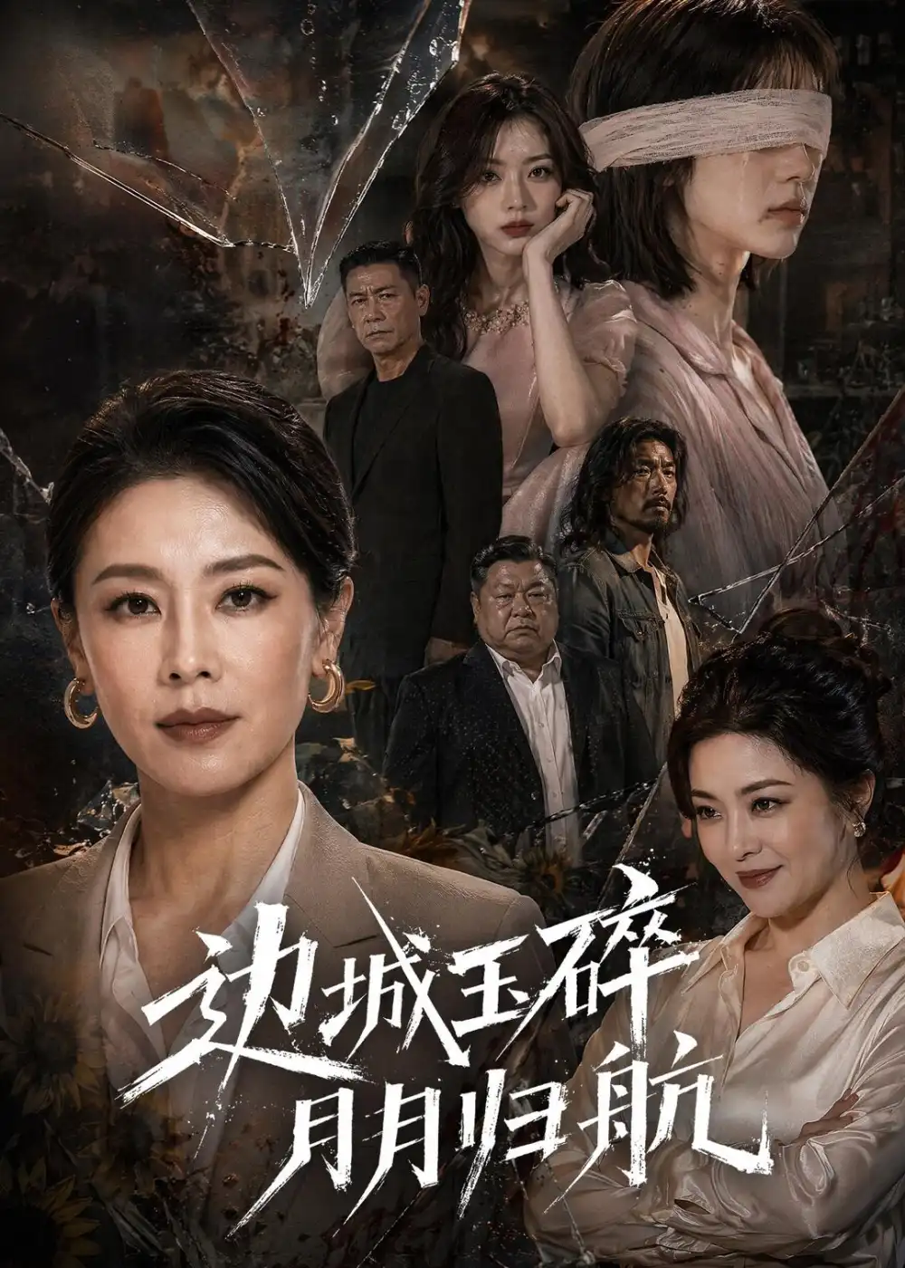 《边城玉碎，月月归（50集）（夸克网盘）》短剧封面