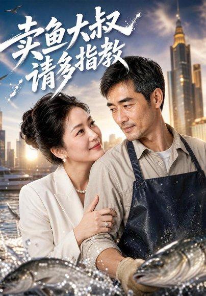 《卖鱼大叔,请多指教(44集)Ai短剧(百度网盘)》短剧封面