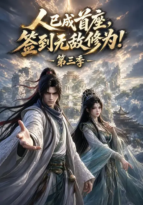 《人已成首座,签到无敌修为!第三季(135集)(夸克网盘)》短剧封面