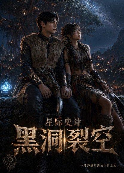 《星际史诗之黑洞裂空》短剧封面