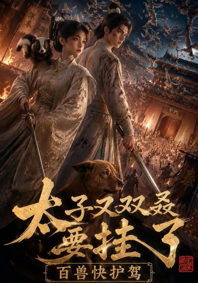 《太子又双叒要挂了，百兽快护驾（53集）（夸克网盘）》短剧封面