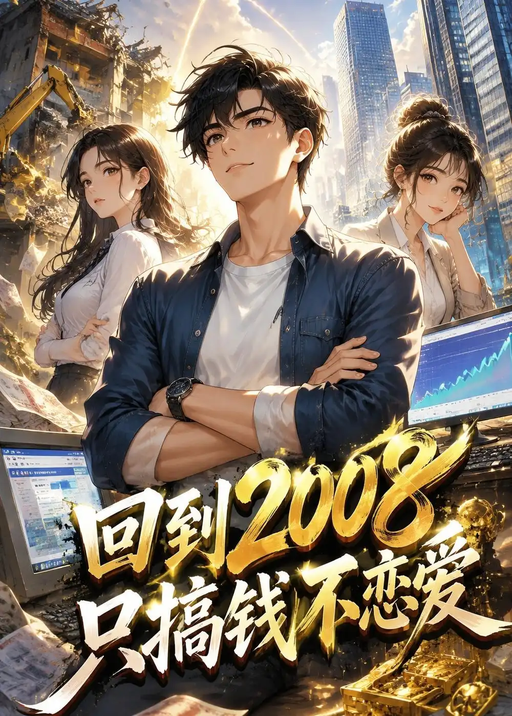 《回到2008只搞钱不恋爱（43集）动漫（夸克网盘）》短剧封面