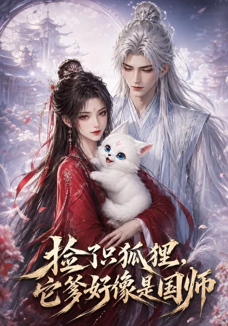 《捡了只小狐狸，它爹好像是国师（208集）（夸克网盘）》短剧封面