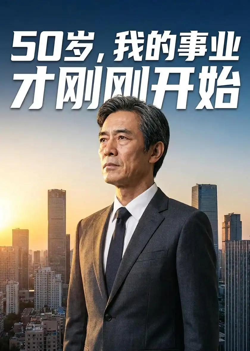 《50岁,我的事业才刚刚开始(45集)AI短剧(夸克网盘)》短剧封面