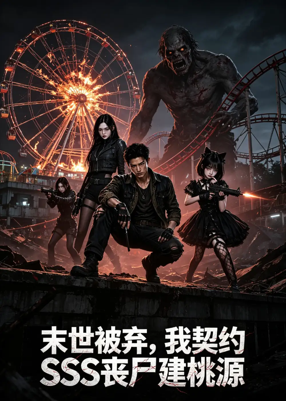 《末世被弃，我契约SSS丧尸建桃源（40集）AI短剧 (2026)》短剧封面