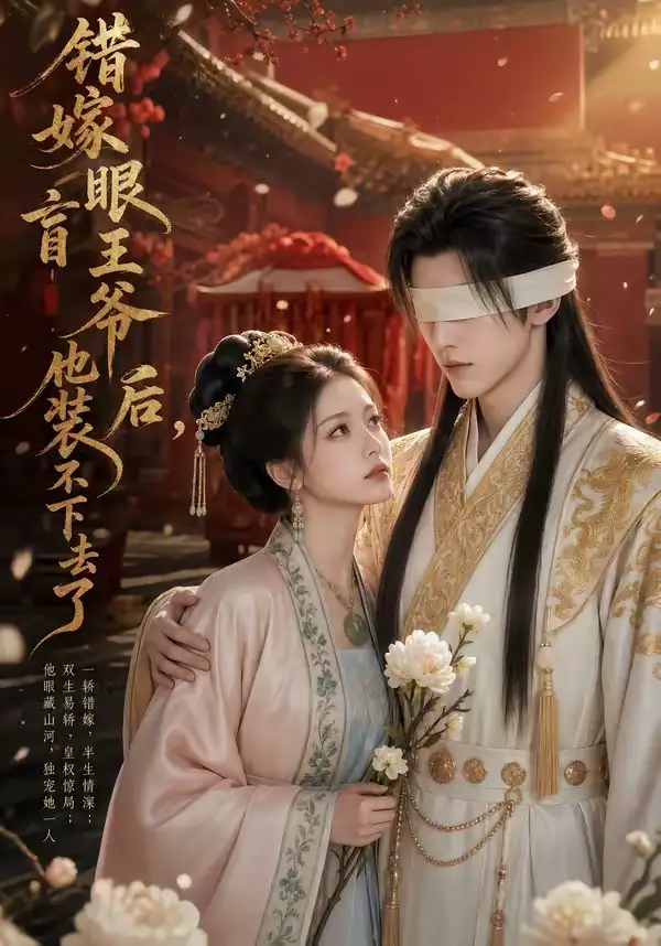 《错嫁眼盲王爷后，他装不下去了（52集）AI短剧 (2026)》短剧封面