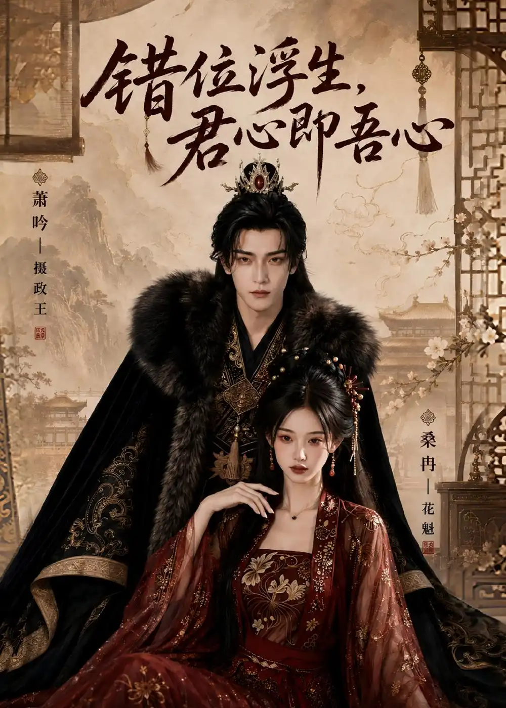 《错位浮生,君心即吾心(76集)AI短剧 (2026)》短剧封面