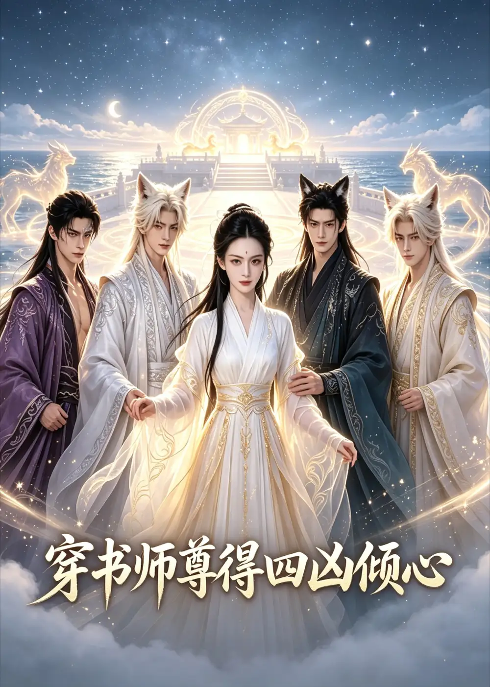 《穿书师尊得四凶倾心(86集)AI短剧 (2026)》短剧封面